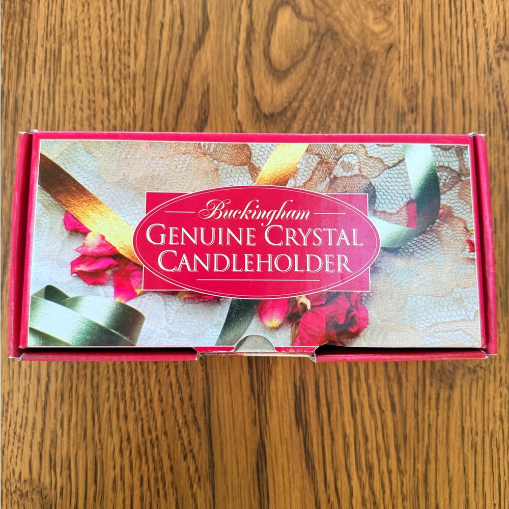 Genuine Crystal Candleholder - Red and Green